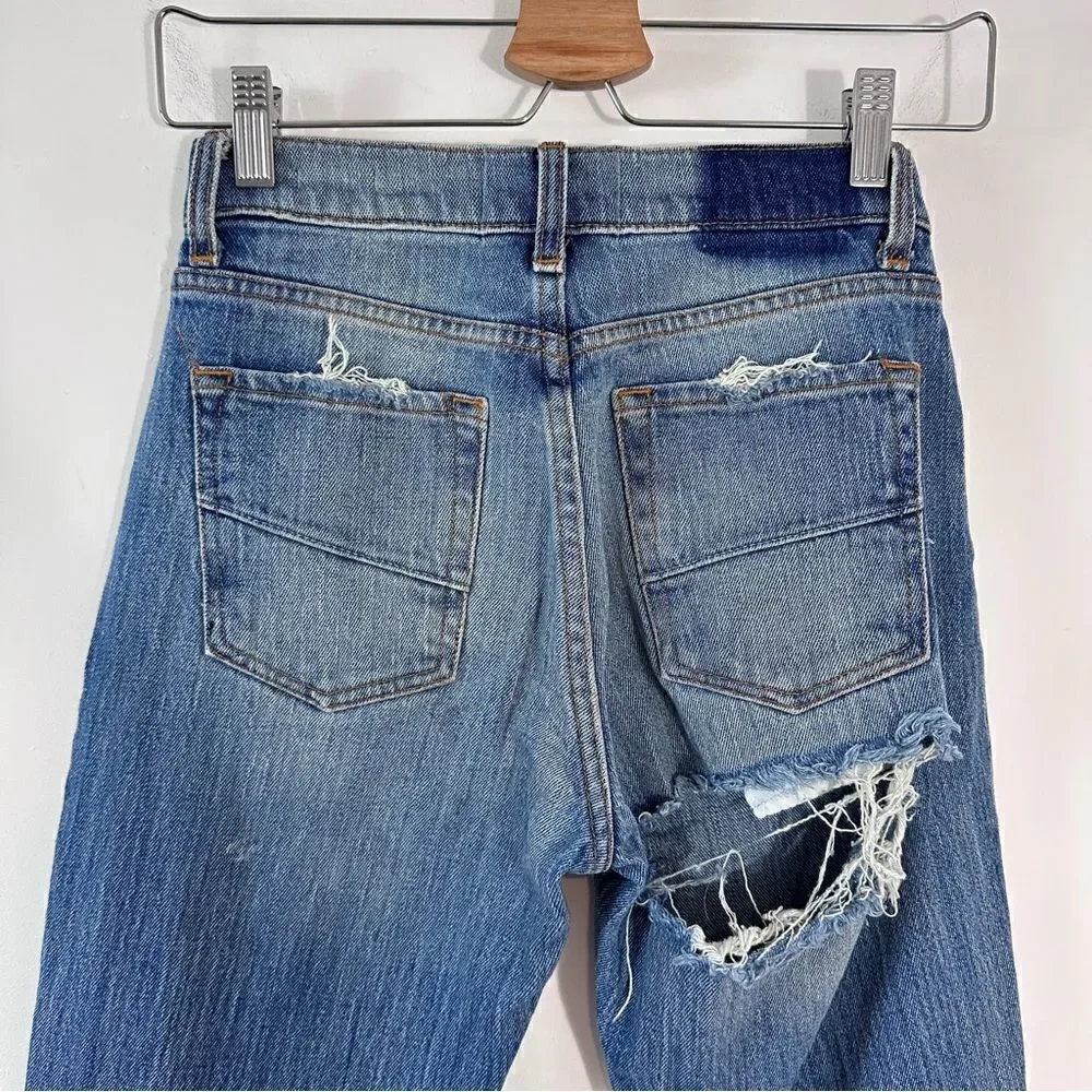 REVICE Milf Distressed Wide Leg Jeans